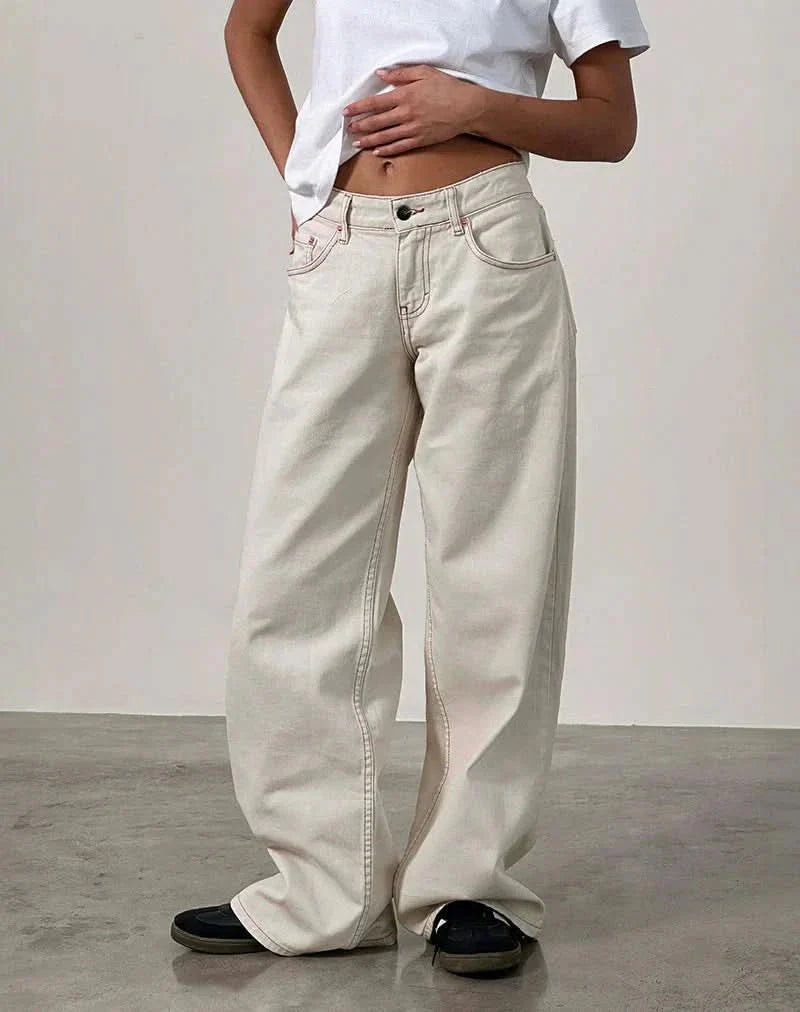 Jayda Low Rise Jeans | BUY 1 GET 1 FREE White