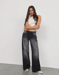 Jayda Low Rise Jeans | BUY 1 GET 1 FREE Grey Black