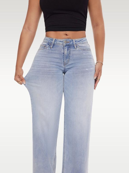 Kaja Wide Leg Jeans Light Blue