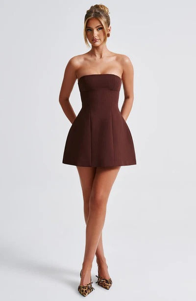Kiki Mini Dress Brown