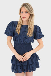 Lacey Mini Dress Navy
