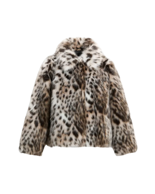 Lea Leopard Jacket Beige