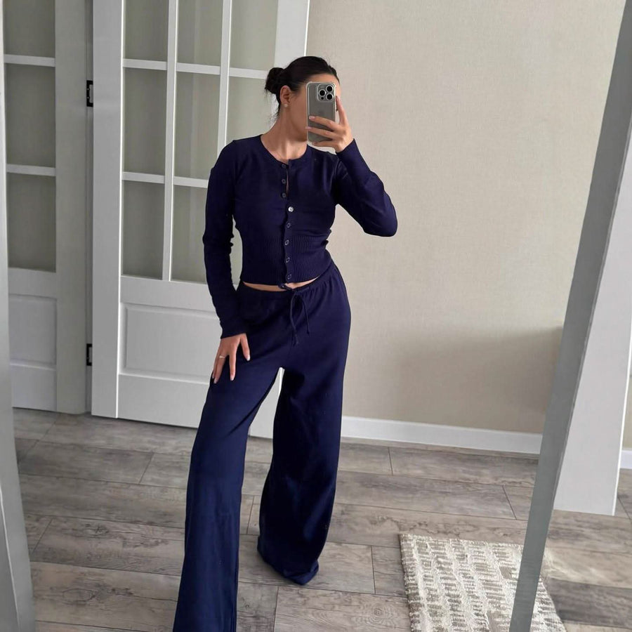 Liana Knit Set Neavy Blue