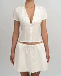 Lilia Blouse Top White