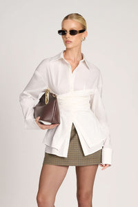 Liora Sinched Blouse White