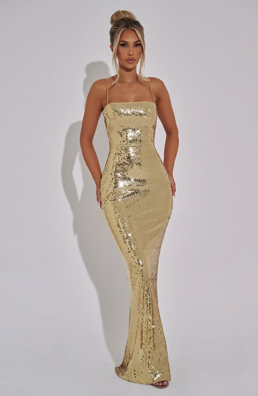 Lorena Maxi Dress Gold
