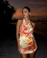 LUCIA BACKLESS MINI DRESS Multicolor
