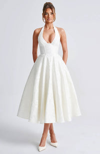 Mabel Midi Dress Ivory