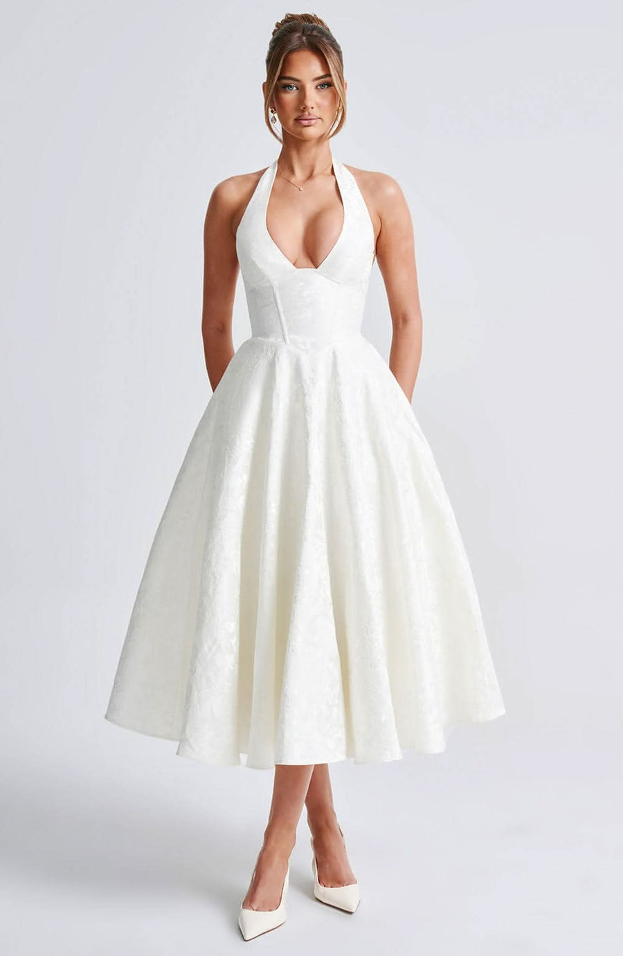 Mabel Midi Dress Ivory