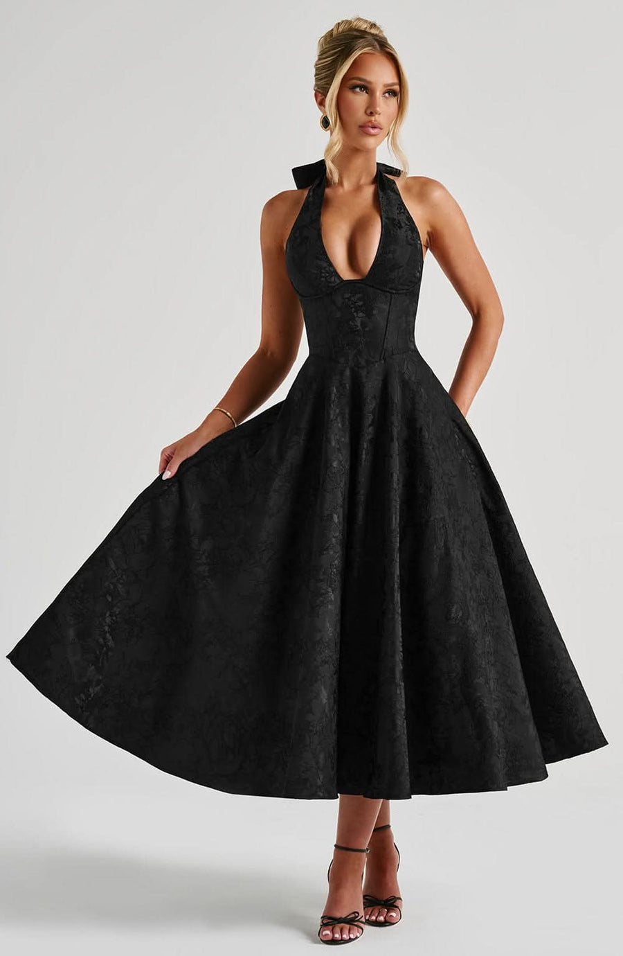 Mabel Midi Dress Black