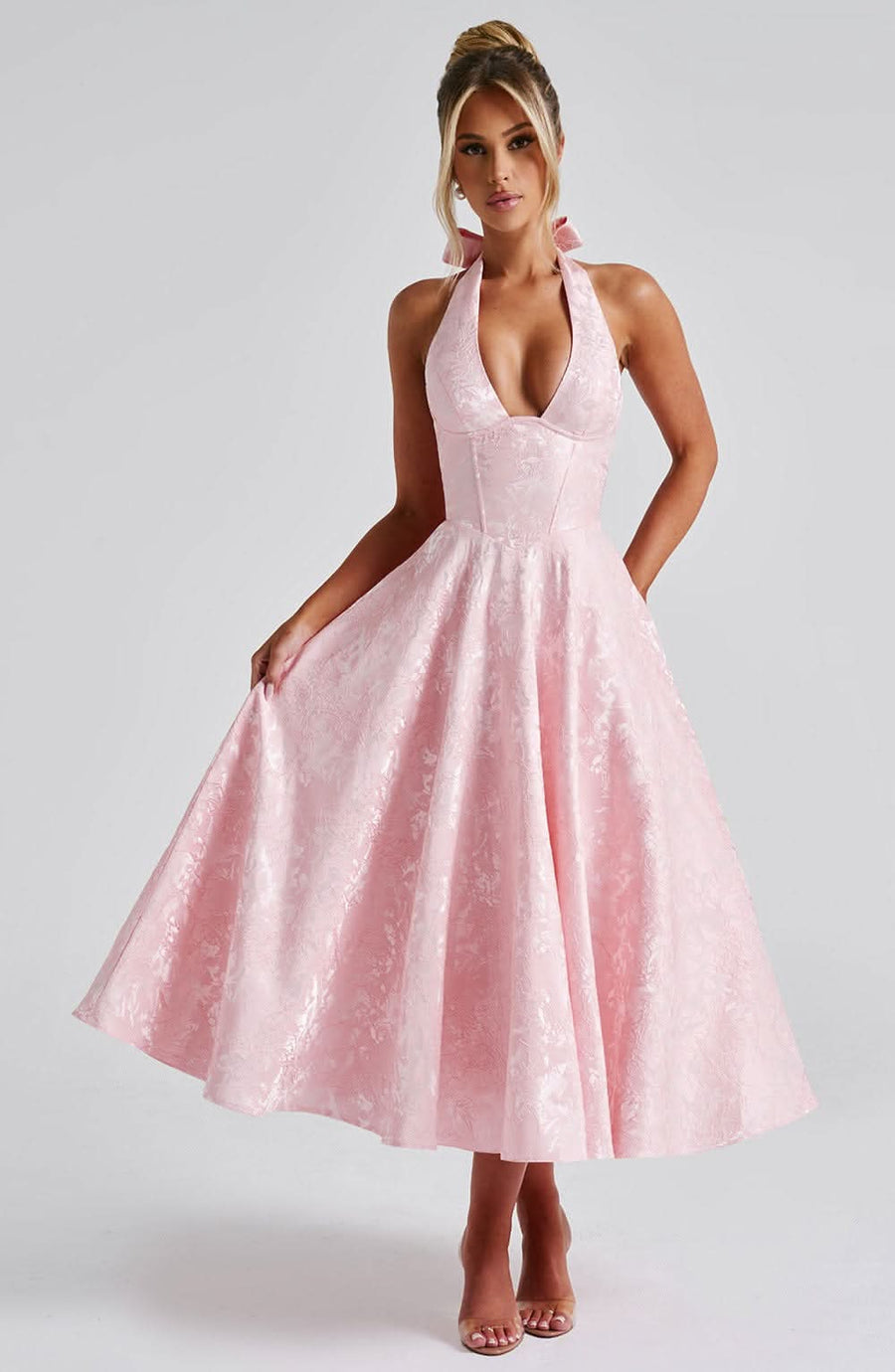 Mabel Midi Dress Pink