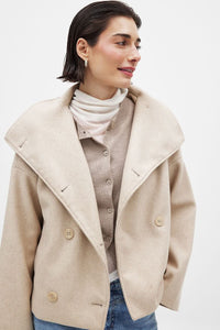 Maeve Double Breasted Jacket Beige