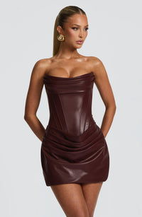 Marly Mini Dress Brown