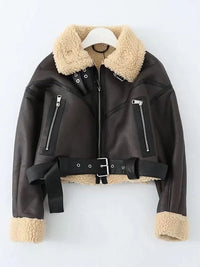 Marta Leather Coat Black
