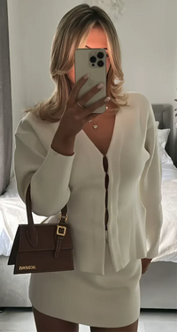 Merle Knitted Set Ivory