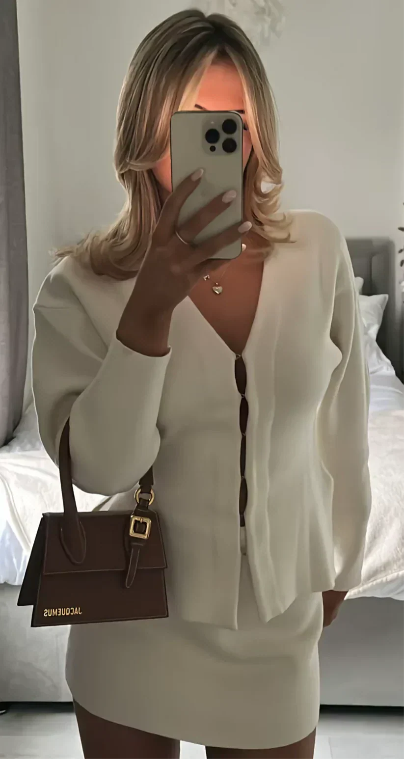 Merle Knitted Set Ivory