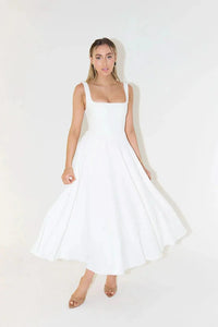 Mirelle Midi Dress White