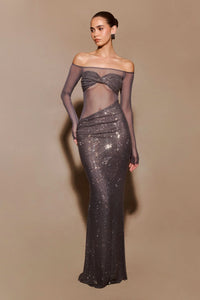 Nadia Maxi Dress Grey