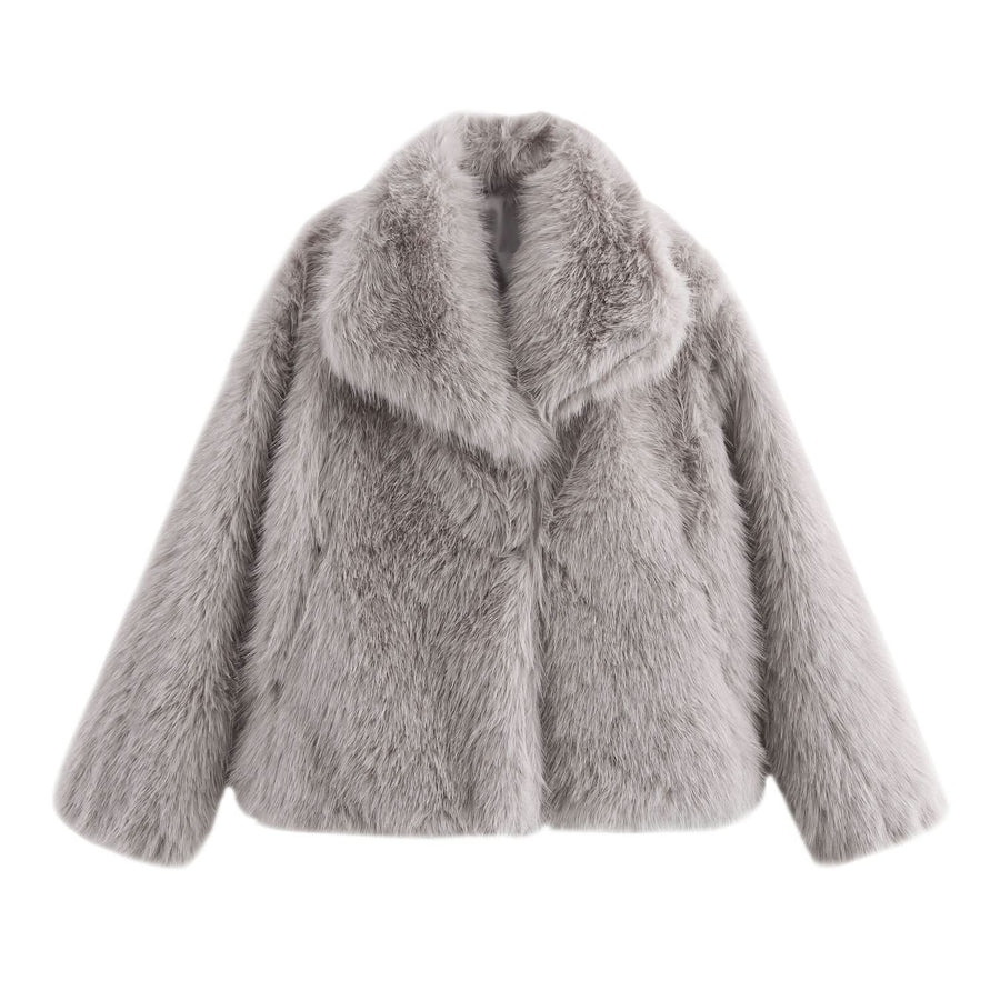 Noemi Fleece Jacket Light-Gray