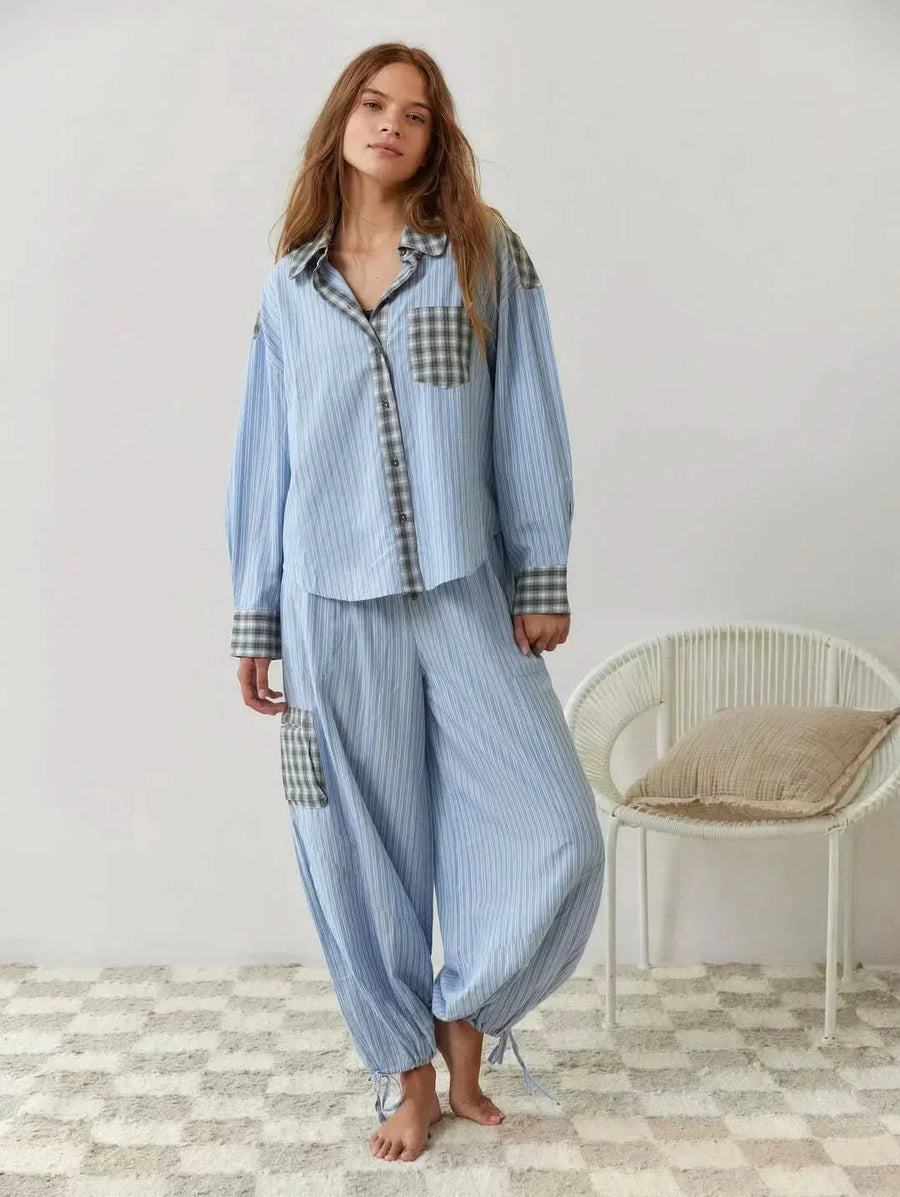 Norma Pyjama Set Blue