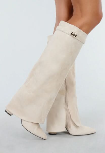 Olushia Suede Boots Beige