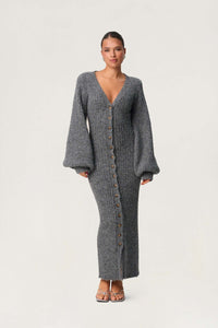 Palena Maxi Dress Dark Gray