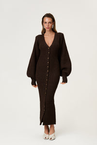 Palena Maxi Dress Brown