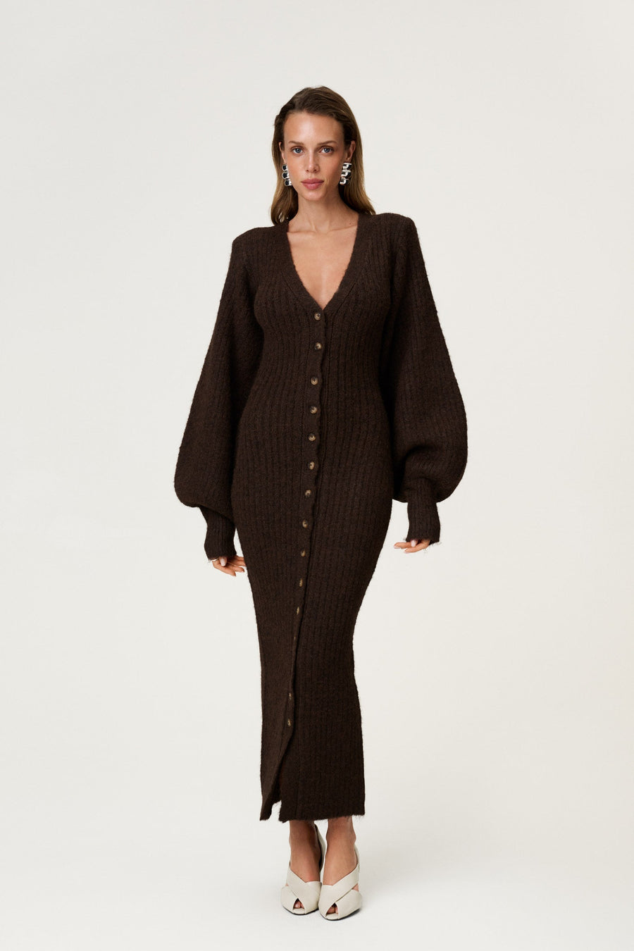 Palena Maxi Dress Brown