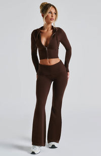 Portia Knit Set Brown