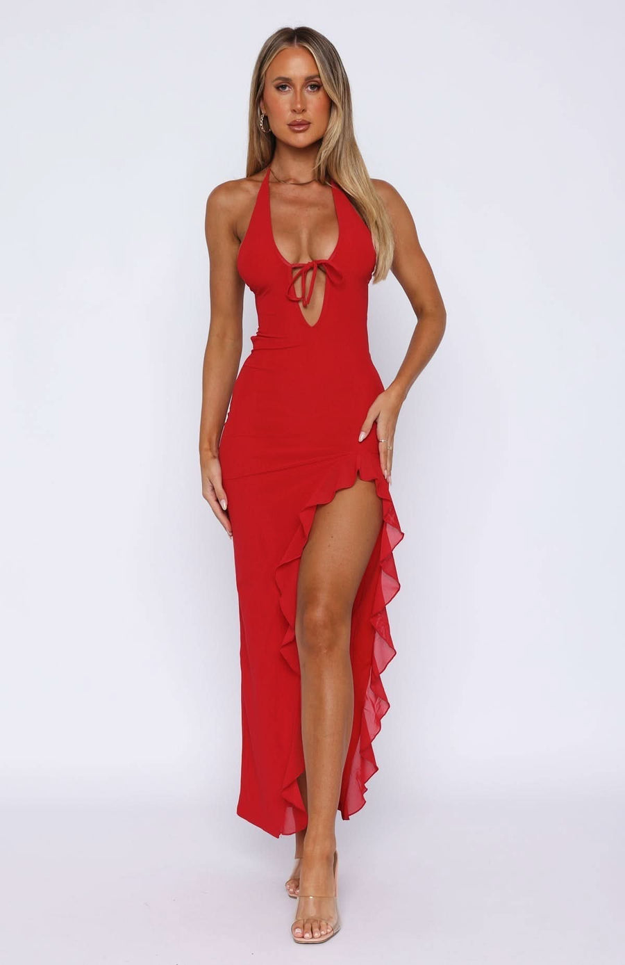 Scarlet Maxi Dress Red