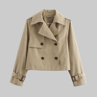 Short Trench Coat Khaki