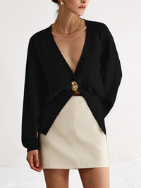 Skylar Knitted Cardigan Black