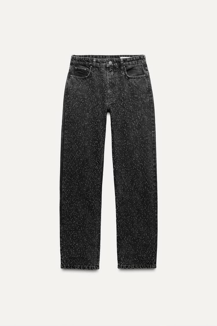 Soraya Glitter Jeans Black