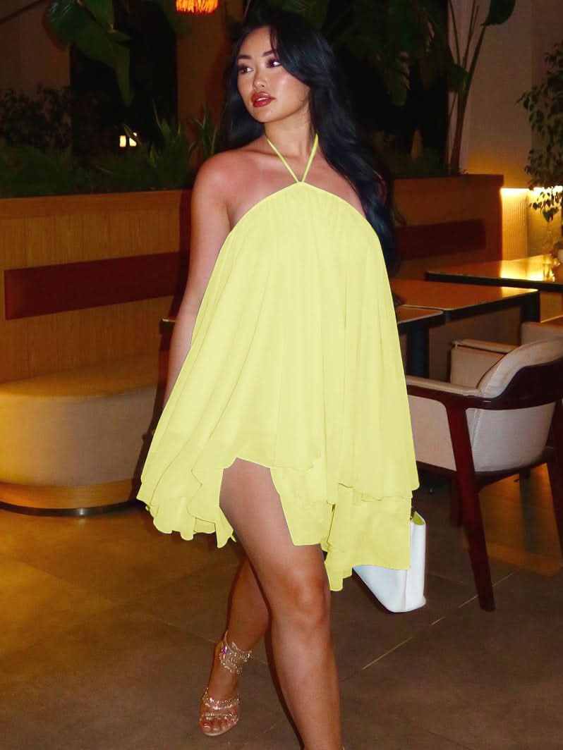 Thar Mini Dress Light Yellow