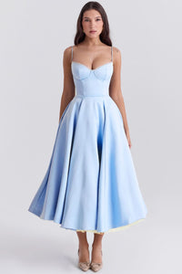 Tilly Midi Dress Blue