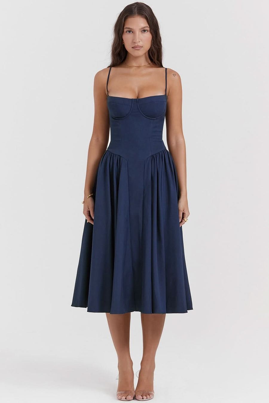 Tilly Midi Dress Navy