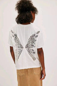 Tricia Butterfly Tee White