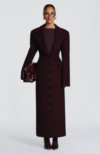 Ursula Coat Burgundy