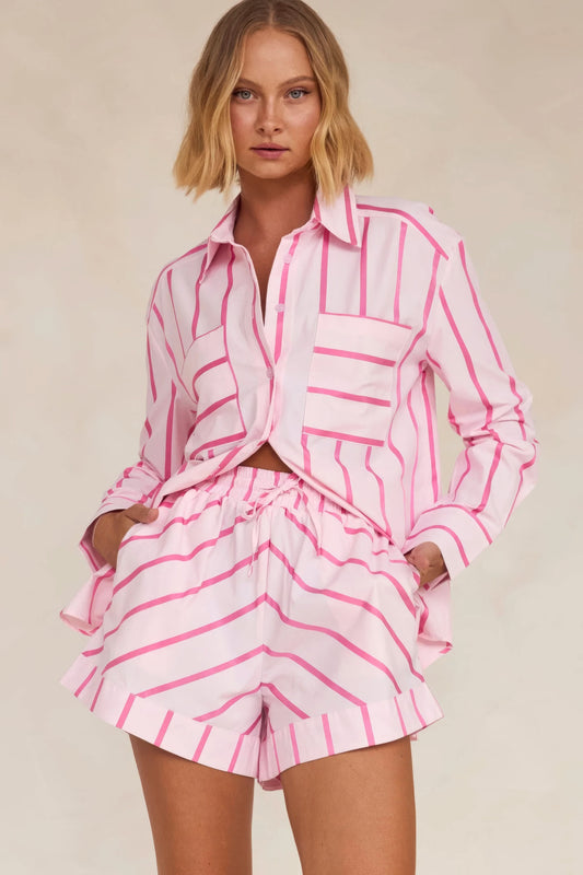 Vena Knit Set Pink