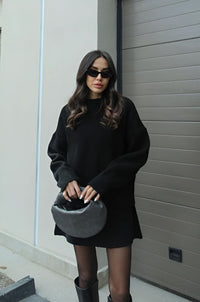Violet Knit Set Black