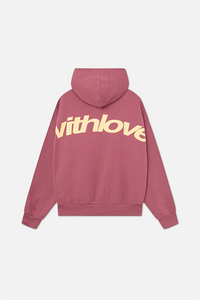 With Love Hoodie Burgundy