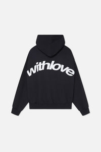 With Love Hoodie Black/White