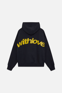 With Love Hoodie Black/Yellow