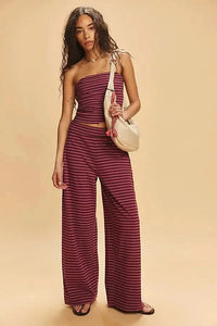 YINA | STRIPED SET Purple