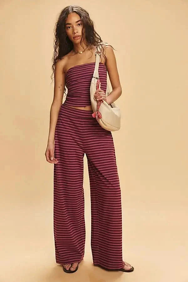YINA | STRIPED SET Purple