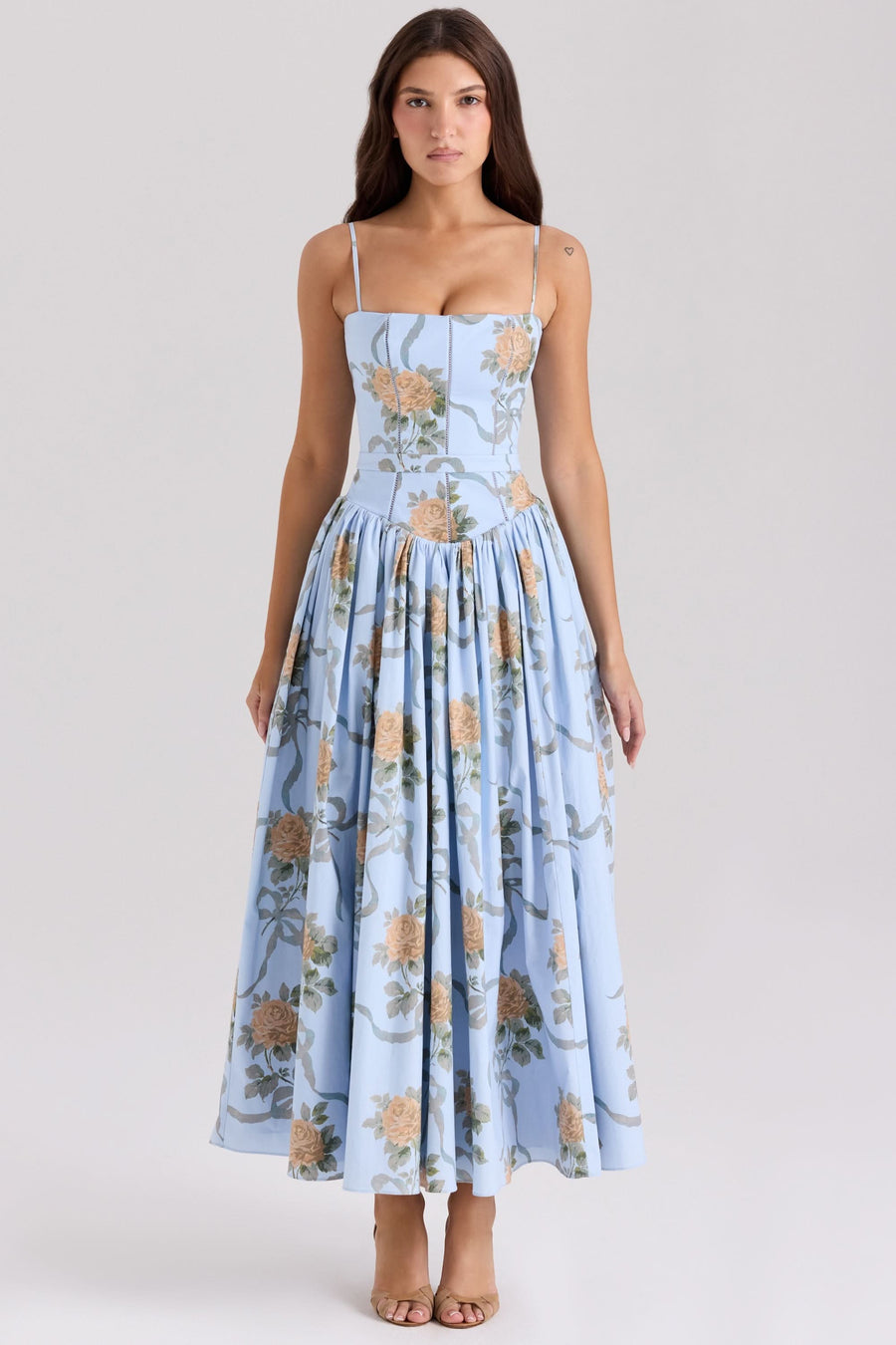 Ysabella Midi Dress Blue