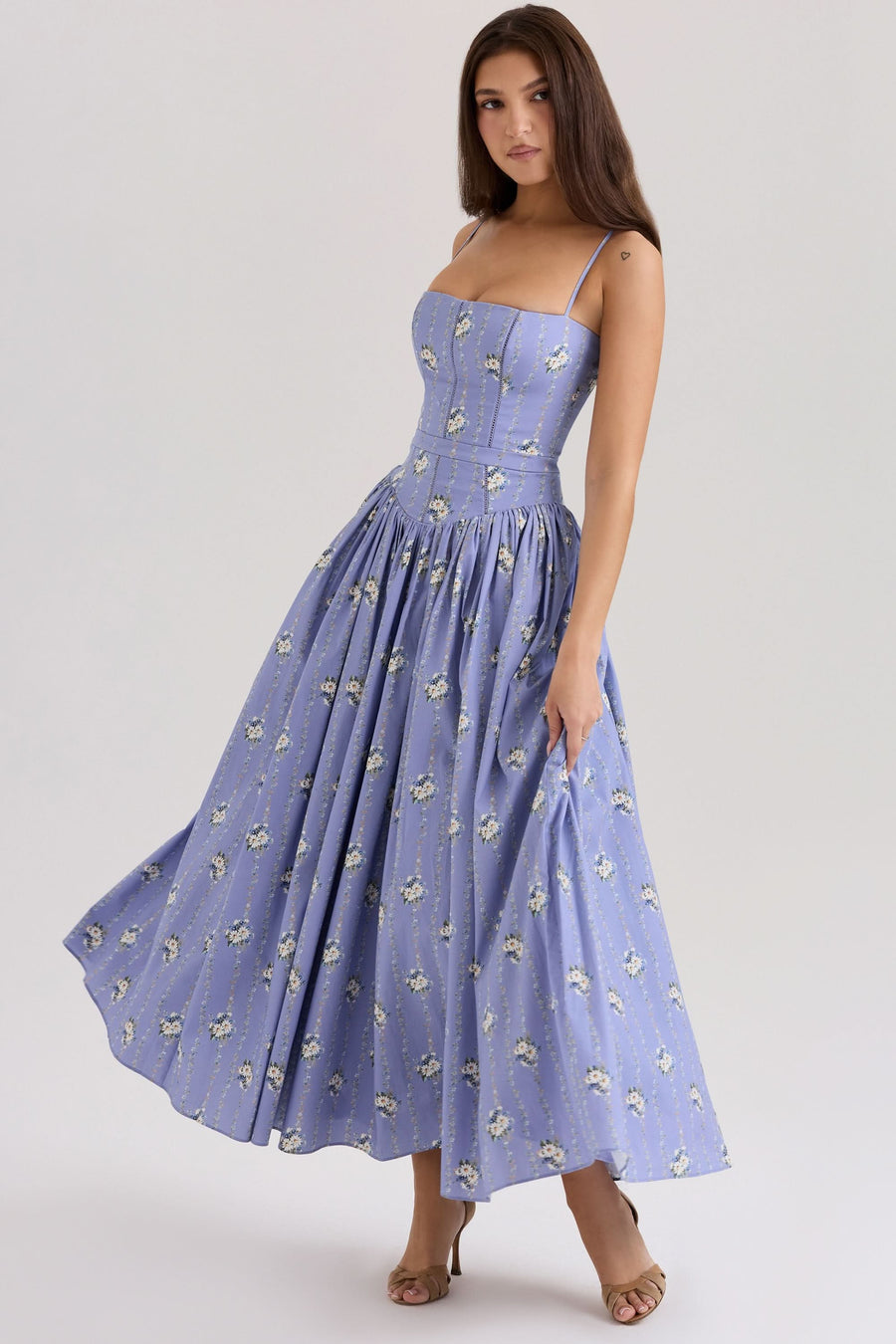 Ysabella Midi Dress Purple