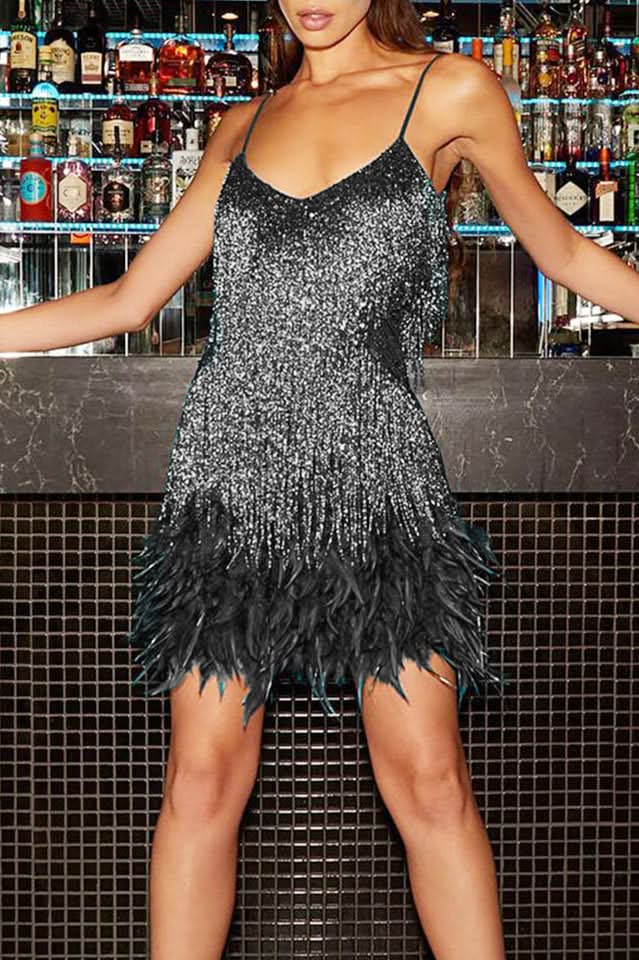 Yvonne Mini Dress Black