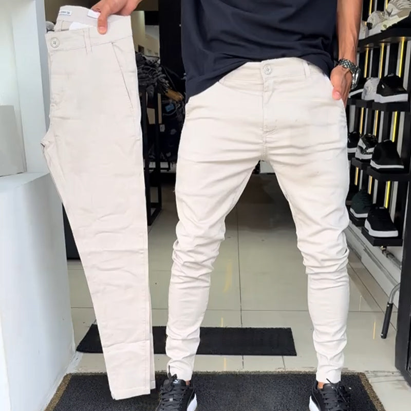 Neal - Slim-Fit Casual Trousers