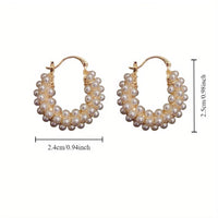Lilou – Layered Pearl Hoop Earrings